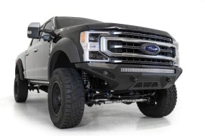 Ford Super Duty Front Bumper - Addictive Desert Designs - Stealth Fighter - Hammer Black - `20-`27 Ford Super Duty Front Bumper - Addictive Desert Designs - Stealth Fighter - Hammer Black - `20-`27